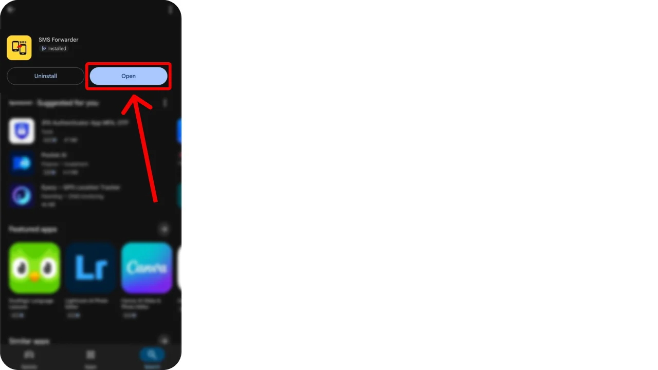 Download and install the SMS Forwarder app
