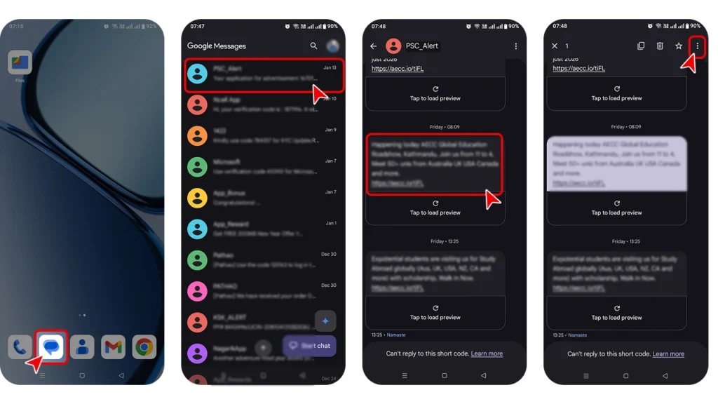 forward text message to slack-1