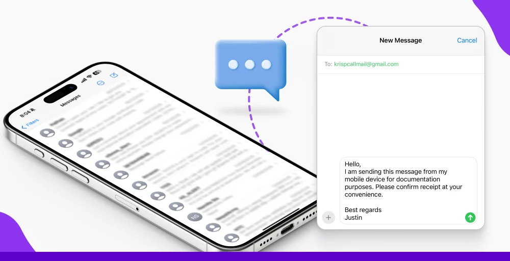 What does text to email mean
