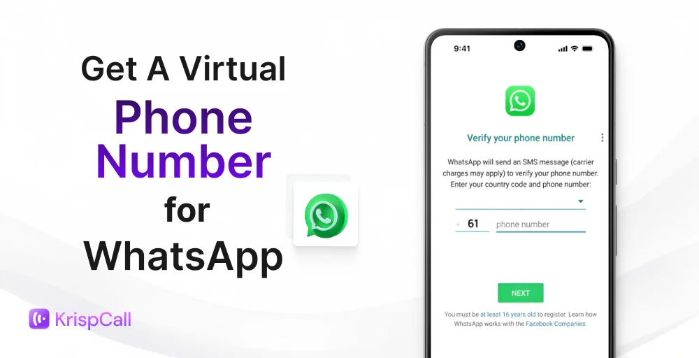 how to get a virtual phone number for whatsapp