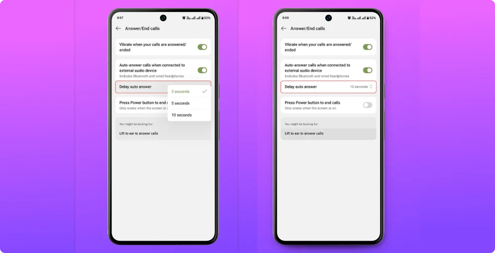 How to turn on automatic answer on android3