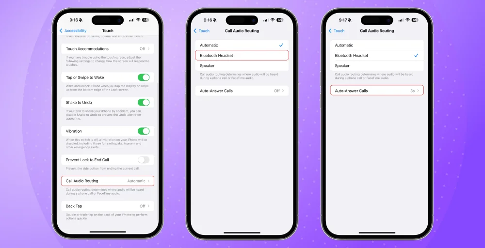 How to turn on automatic answer on iPhone2