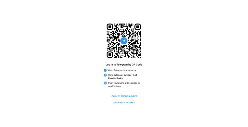 Telegram web version