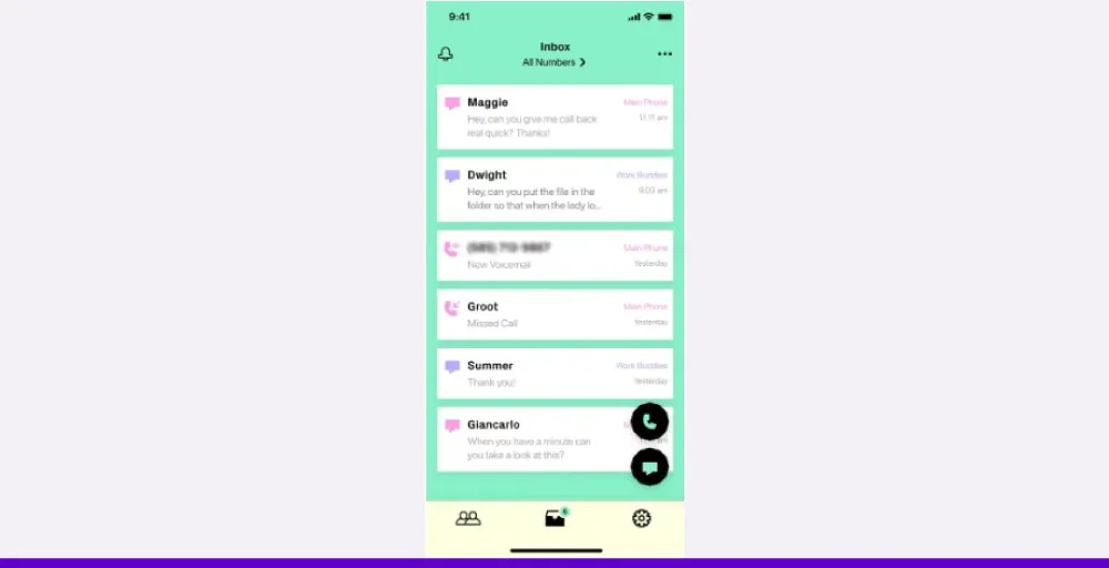 Burner disposable second phone number app