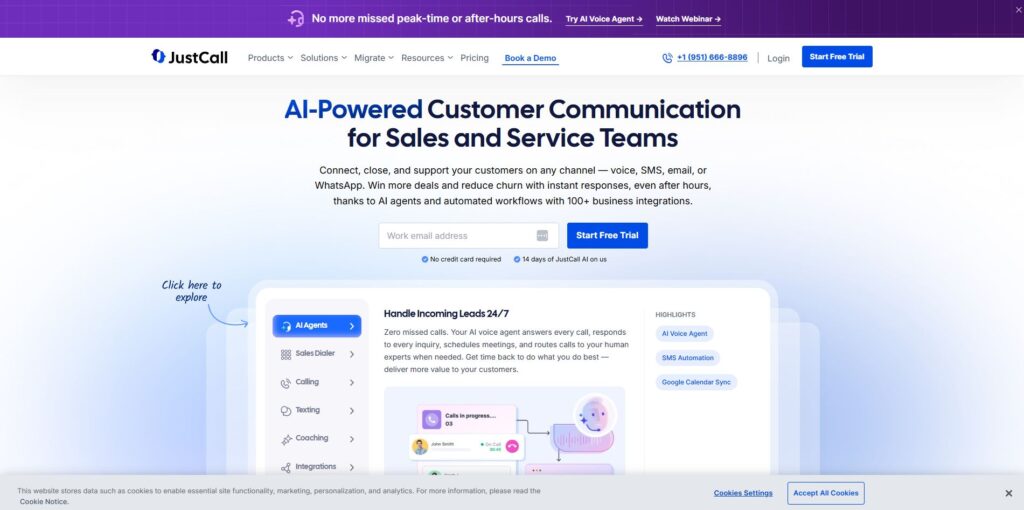 justcall get a specific phone number