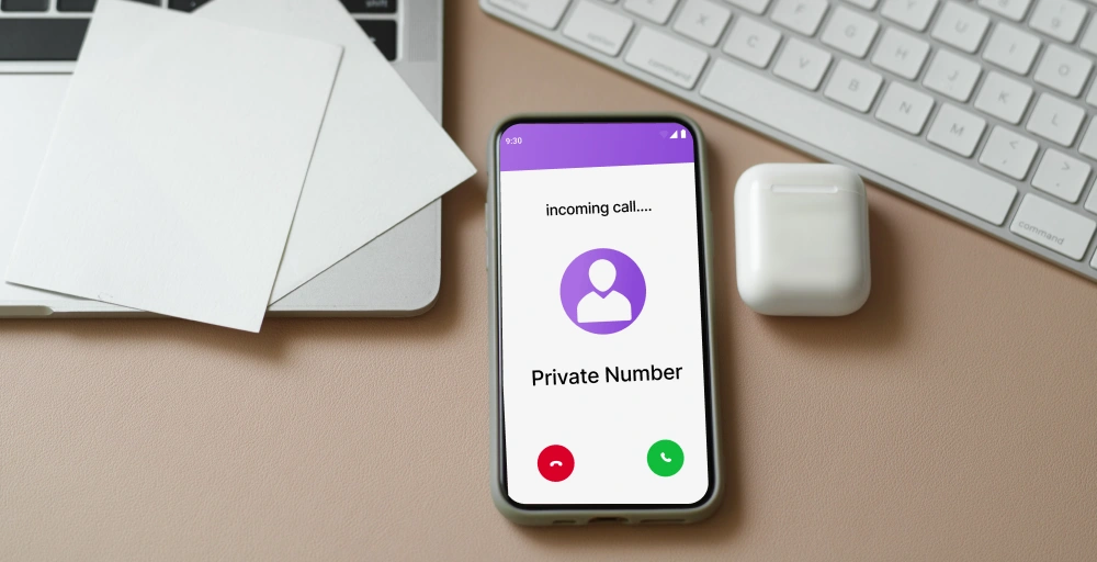 What does private number mean