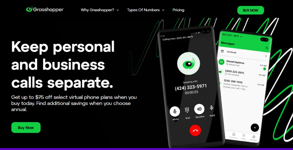 Grasshopper as a US number provider