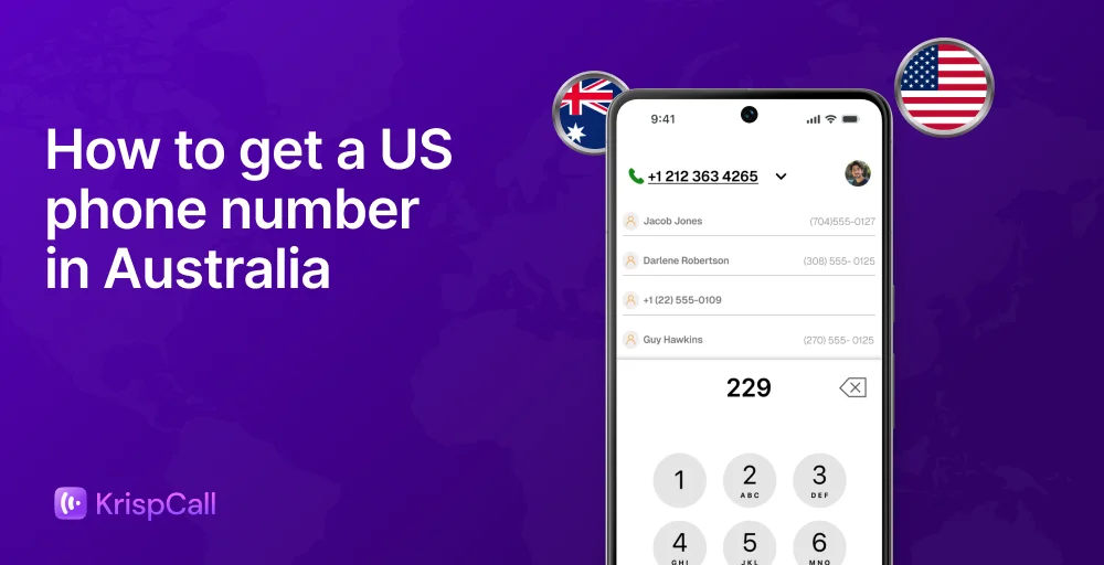 How to get a US phone number in Australia