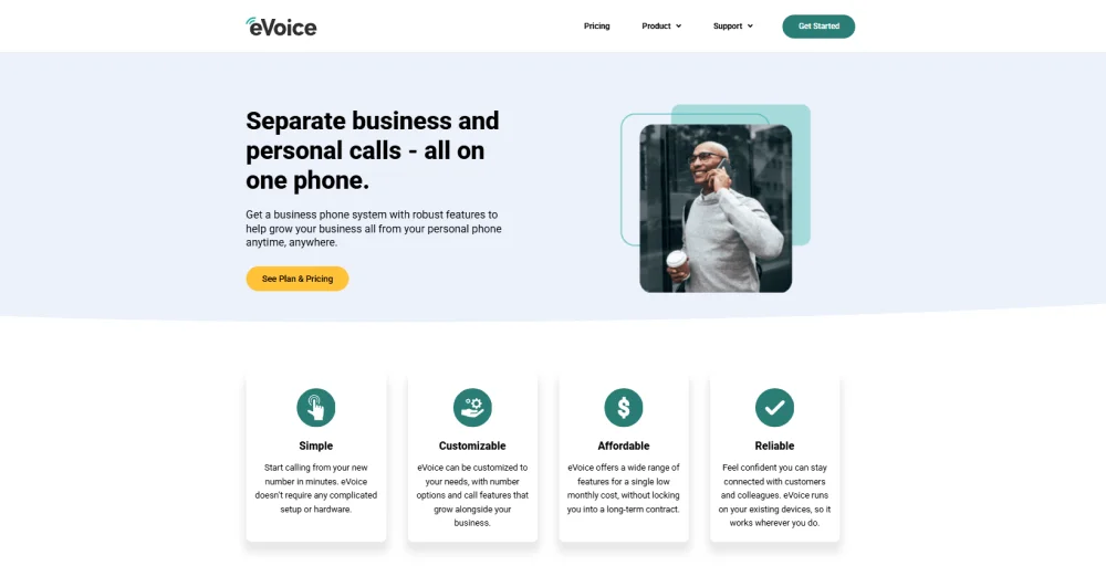 eVoice as a US number provider