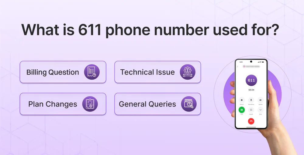 use cases of 611 phone number