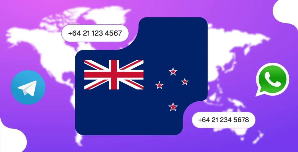 New Zealand whatsapp and telegram number formatting