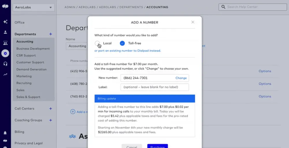 Dialpad Best for AI-powered call transcription