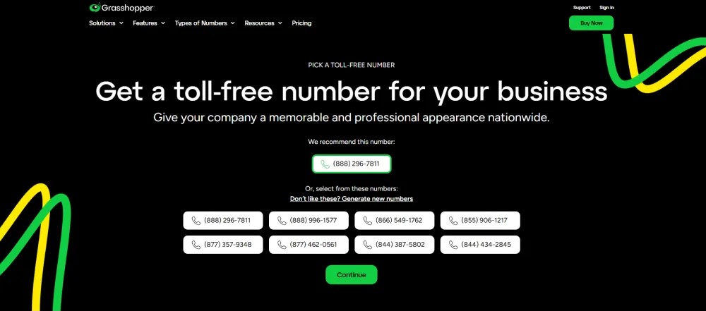 Grasshopper Best for solopreneur toll-free simplicity