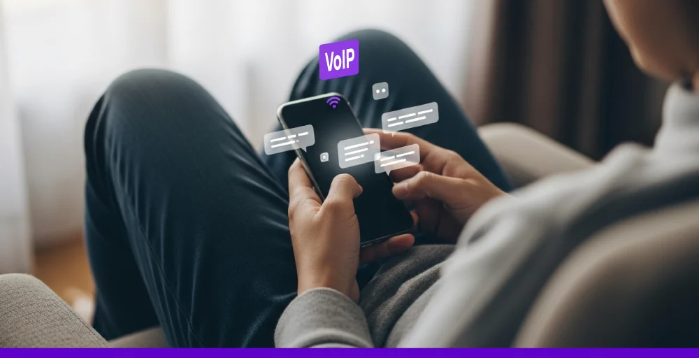 how to use KrispCall VoIP texting