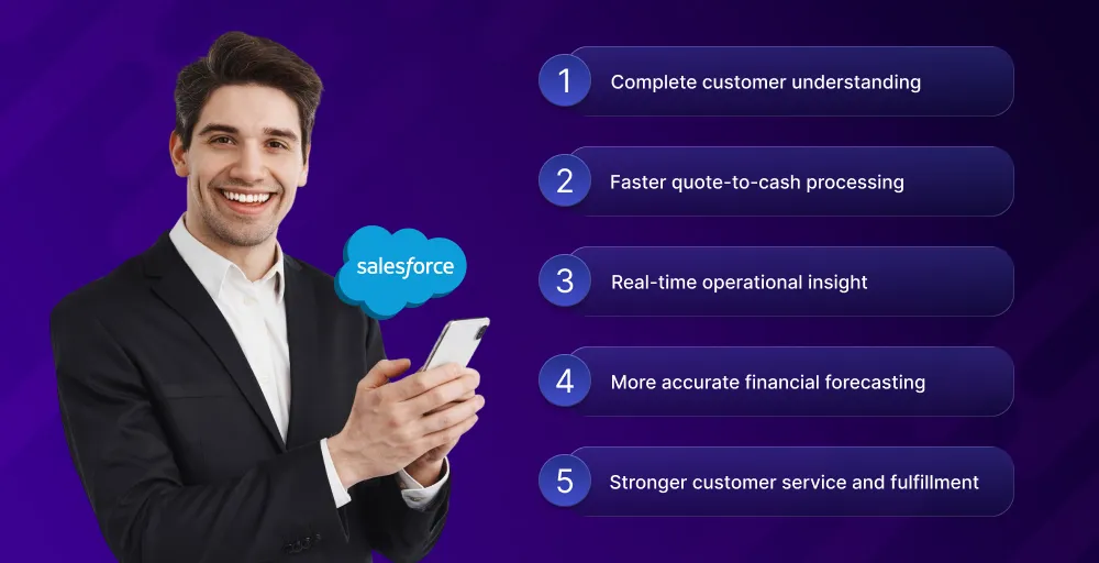 Benefits of Salesforce ERP integration