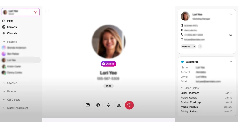 Dialpad as a best call center phone system for salesforce