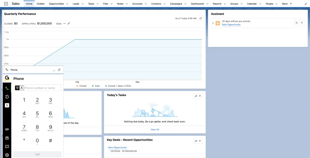 GoTo Connect as a best call center phone system for salesforce