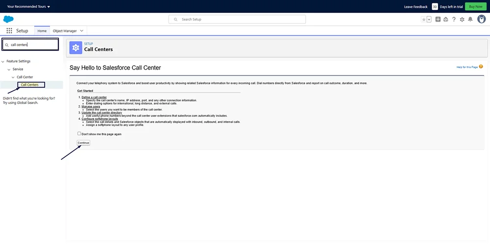 call center in salesforce sms integrations