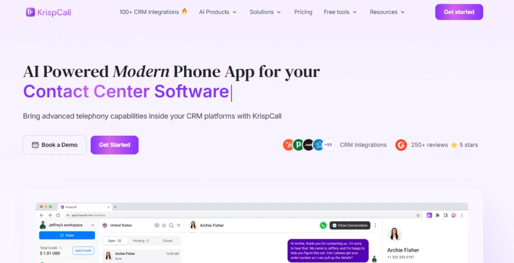 ai call center solutions integrated with salesforce