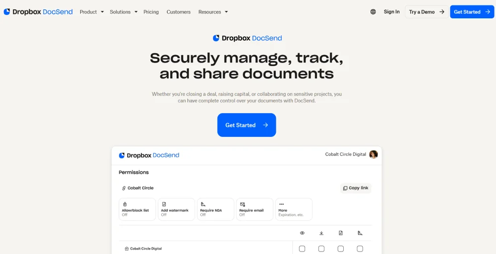 DocSend sales enablement platform