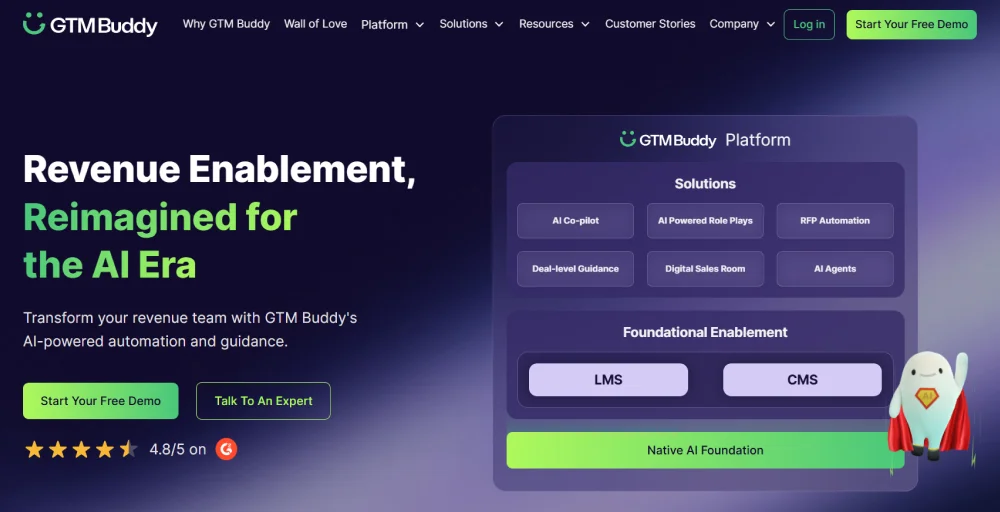 GTM Buddy sales enablement web app