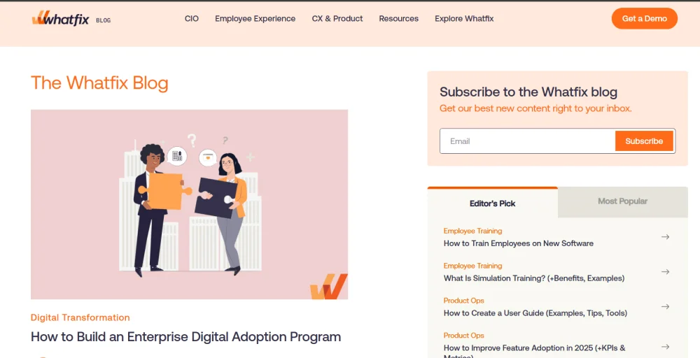 Whatfix productvity sale enablement tool