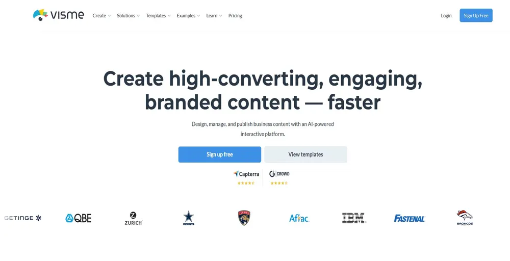 visme sales enablement tools