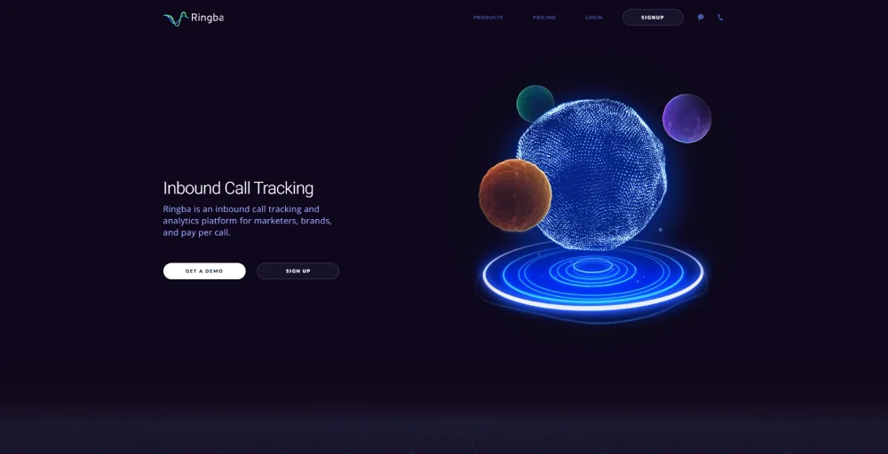 RingBa call trackig software