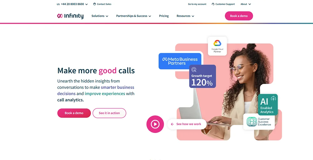 infinity call tracking software