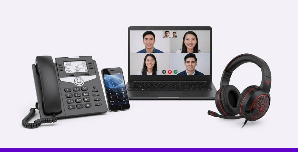 What are the types of VoIP phones