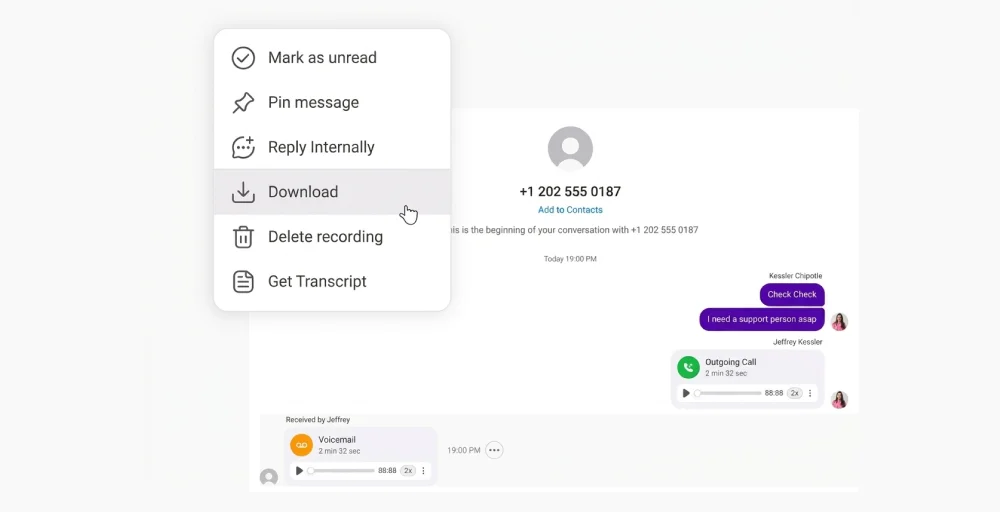 Voicemail-to-email