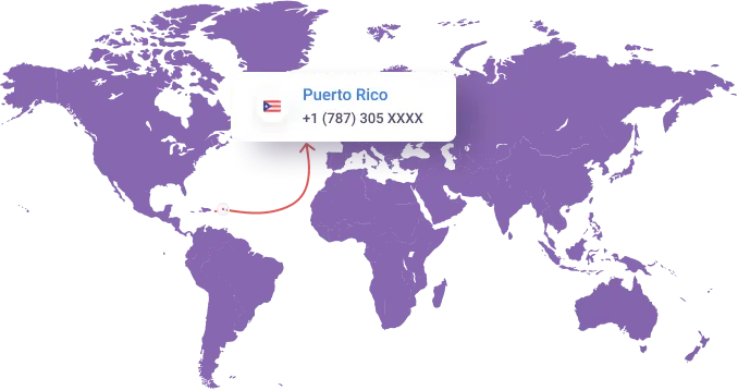 Puerto rico virtual phone number
