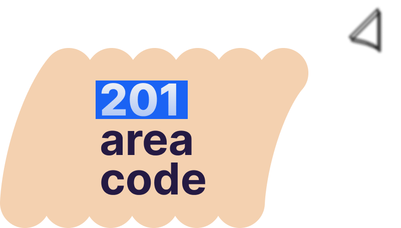 201 area code number