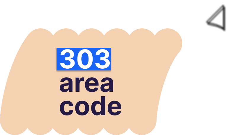 303 area code number