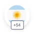 Argentina 54 flag