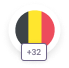 Belgium 32 flag