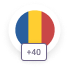 Romania 40 flag