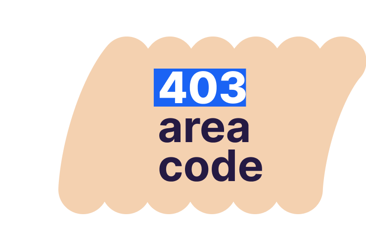 403 area code number