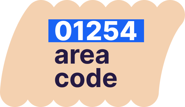 01254 area code