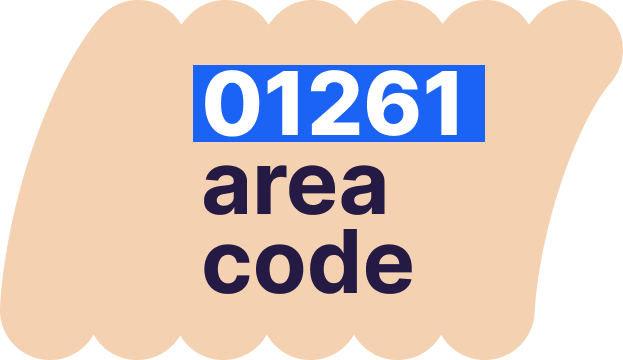 01261 area code number
