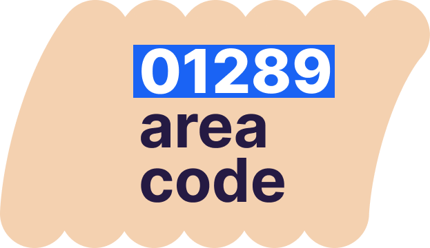 01289 area code