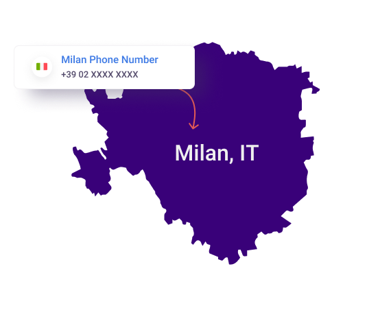 Milan phone number location