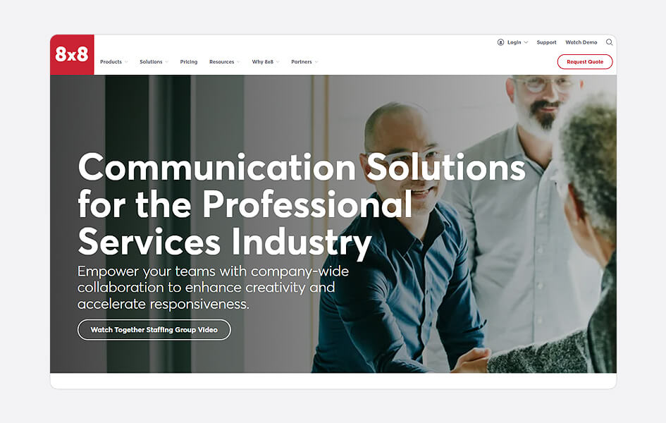 8x8 for the professional services industry