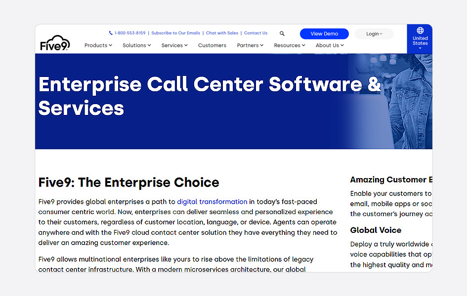 five9 enterprise call center software & services