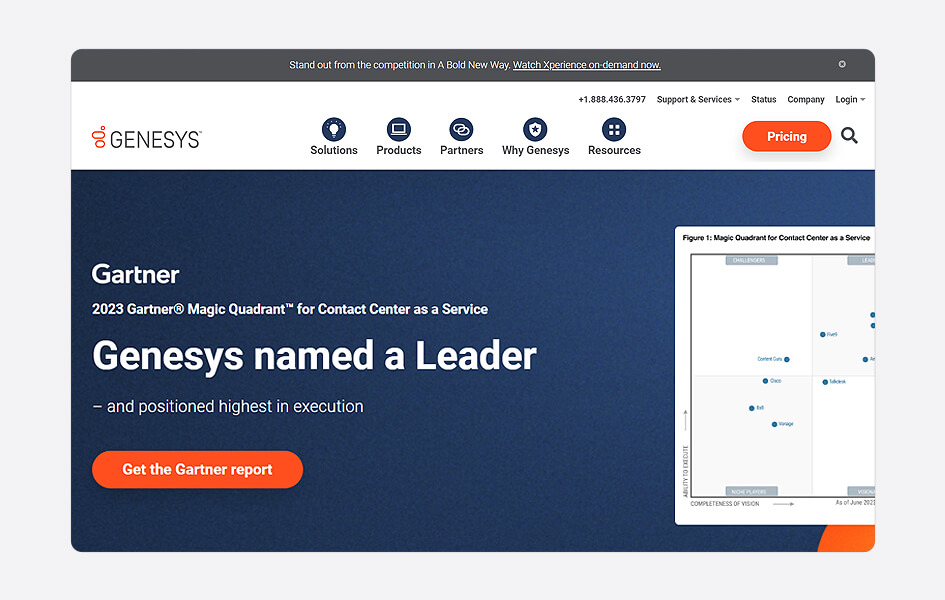 genesys named a leader