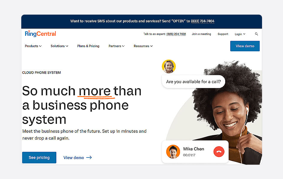 ringcentral cloud phone system
