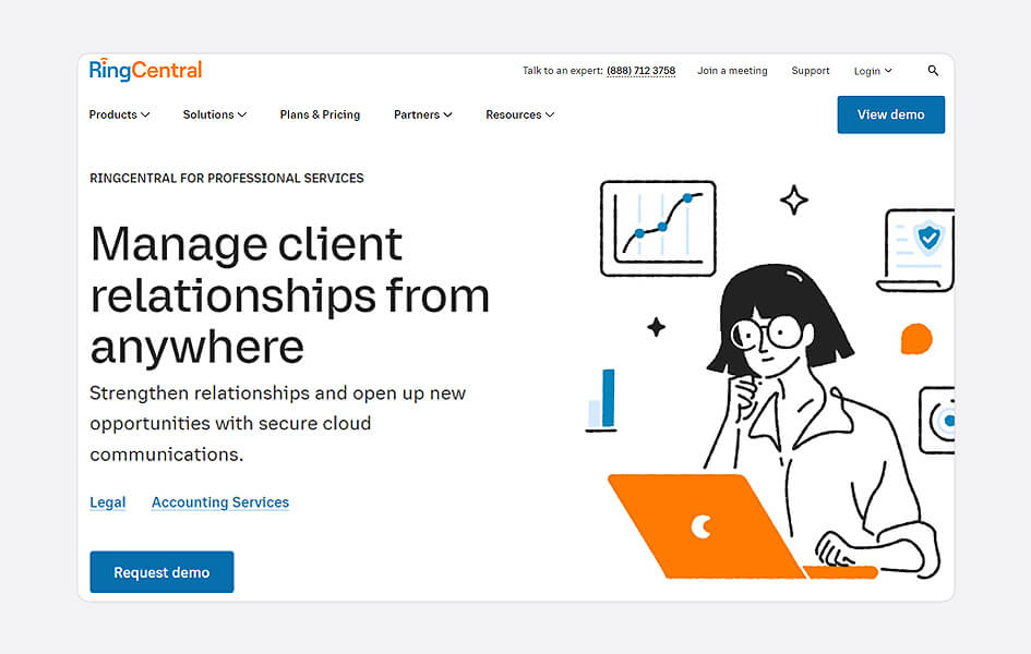 ringcentral for professional services