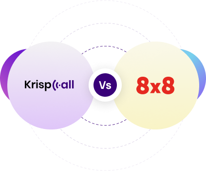 KrispCall vs 8x8
