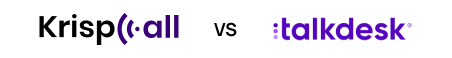 Logo of KrispCall VS talkdesk