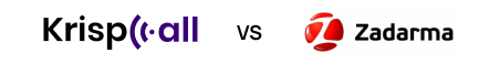 Logo of KrispCall VS zadarma